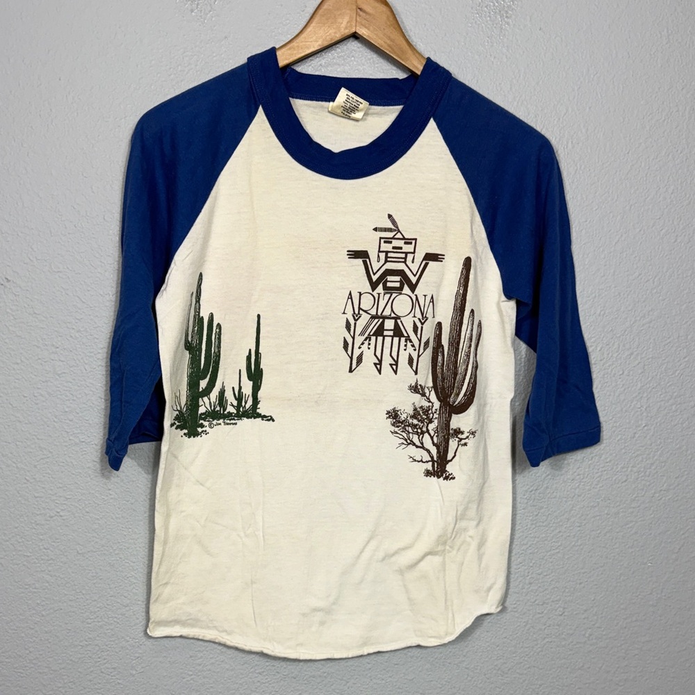 Vintage 70's Arizona Double Sided Graphic Raglan Tee